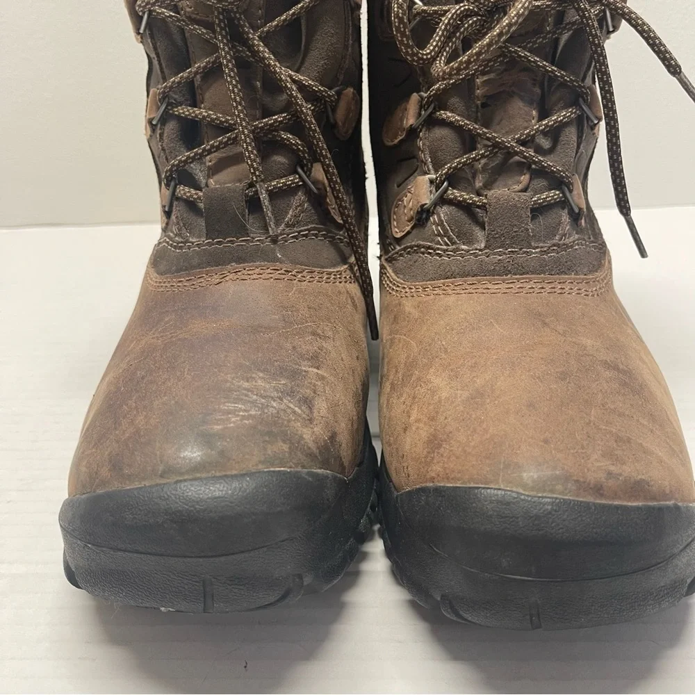 L.L Bean Tek 2.5 Suede Leather Boots Primaloft Lace Up Brown Sz 7